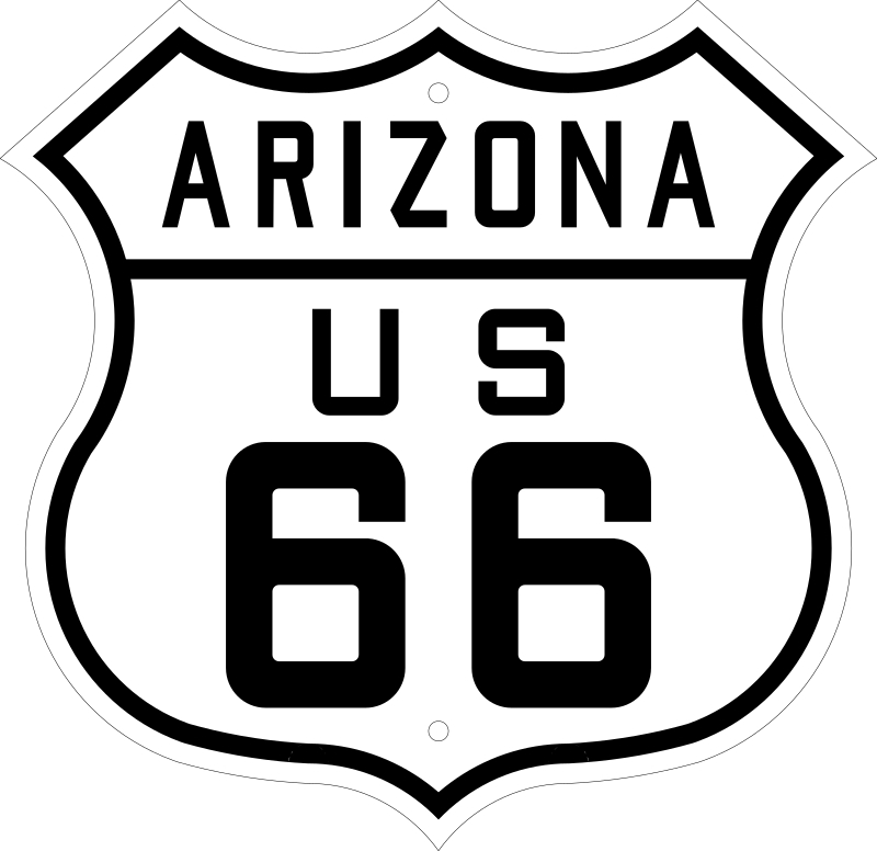 start sign for route 66 1928